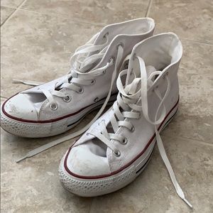 Converse All Star High Top White Sneaker size 8